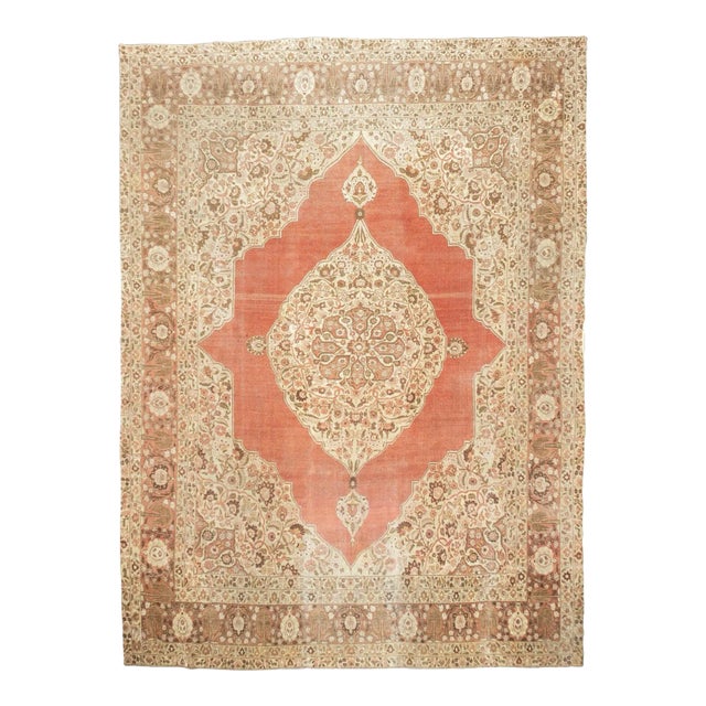 Late 18th Century Antique Haji Jalili Tabriz Rug 9'4'' x 12'5'' For Sale