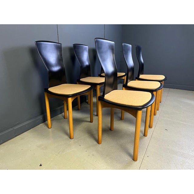 Vintage Pelope Dining Chairs by Francesco Binfarè for Cassina, 1990s, Set of 6 For Sale - Image 13 of 16