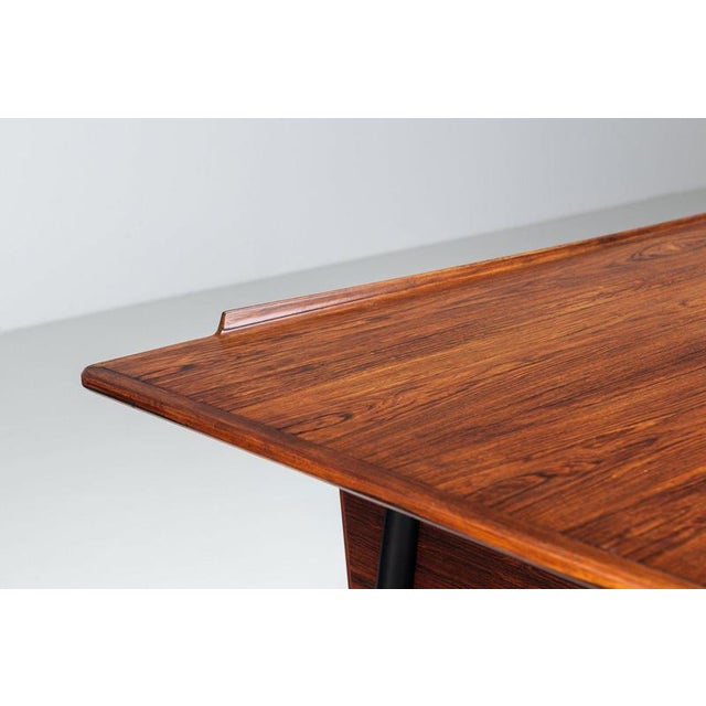 Scandinavian Executive Desk in Rosewood with Bar, Denmark, 1960 For Sale - Image 15 of 18