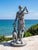 Classical Cast Iron Statue of Diana the Huntress With Stag For Sale - Image 11 of 12