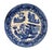 Vintage Japanese Willow Divided Blue & White Plate For Sale - Image 10 of 10