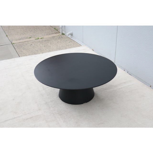 Minimalist Piergiorgio Cazzaniga for Andreu World Reverse Round Occasional Table For Sale In New York - Image 6 of 15