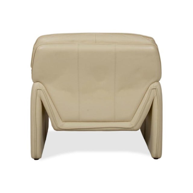 Lauser Atlanta Set Leather Three-Seater Armchair Beige Cream Sofa Couch, Set of 2 For Sale - Image 18 of 18