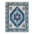 Aqua & Blue Anatolian Medallion Rug 8x10 For Sale