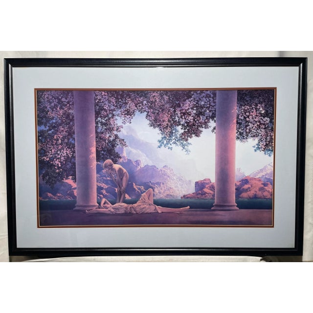 Rose Early 20th Century, Maxfield Parrish Daybreak Collotype Print, Framed For Sale - Image 8 of 8