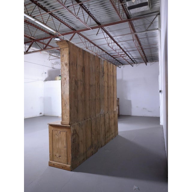 Monumental 10' Antique English Pine Country Kitchen Dresser - Circa 1870 For Sale - Image 12 of 18