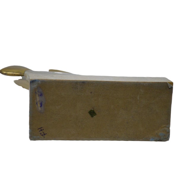 Stone 1980s Maitland-Smith Style Tessellated Stone Mother of Pearl Brass Fish For Sale - Image 7 of 11