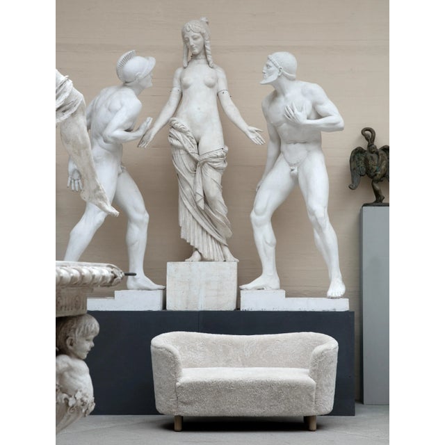 Contemporary Light Grey and Smoked Oak Sahco Nara Mingle Sofa by Lassen For Sale - Image 3 of 7