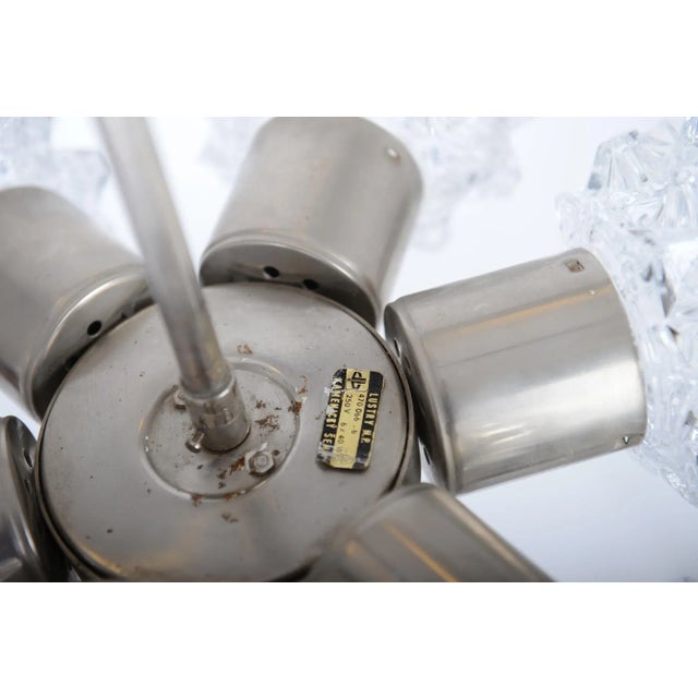 Brutalist Chandelier from Kamenický Šenov, 1970s For Sale - Image 6 of 8