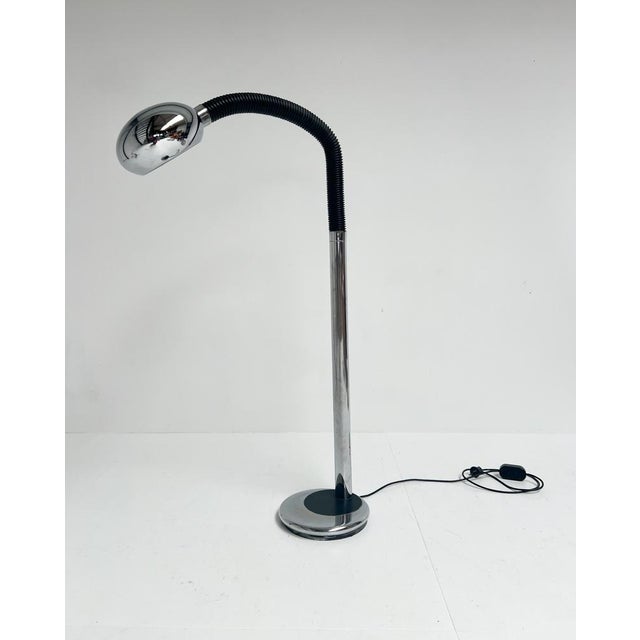 Black Industrial Floor Lamp by Herda, 1970s For Sale - Image 8 of 13