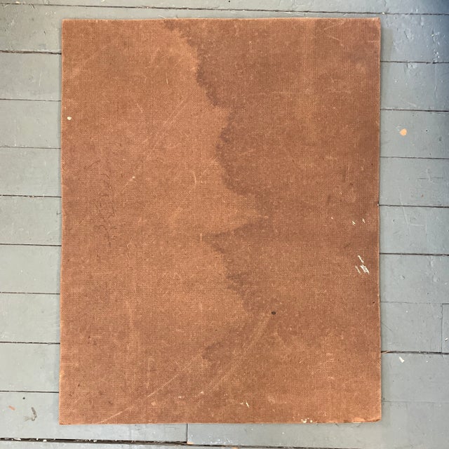 1970’s Vintage Impressionist Female Nude in Landscape Original Painting For Sale In Philadelphia - Image 6 of 7