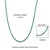33.44ct Natural Emerald Tennis Necklace in 925 Silver for Her For Sale - Image 11 of 13