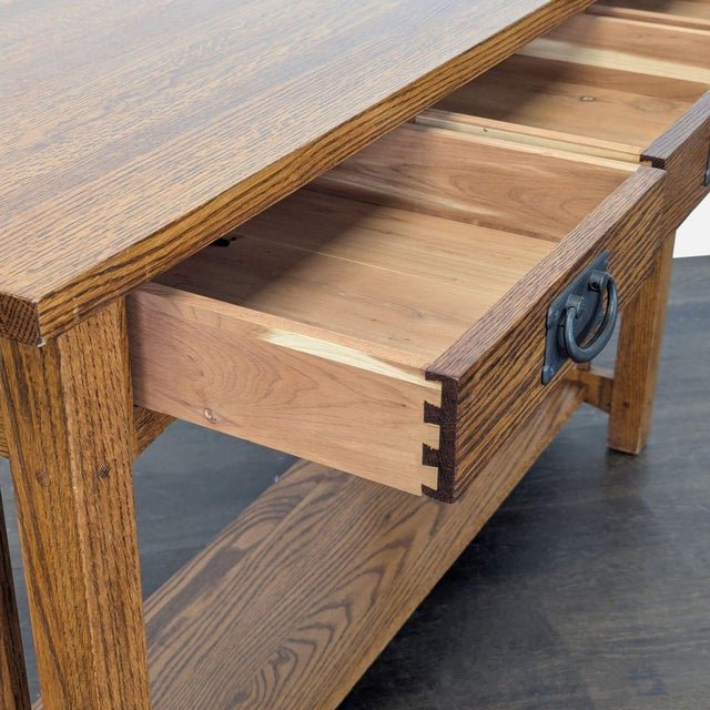Mission Style Console Table For Sale - Image 10 of 10