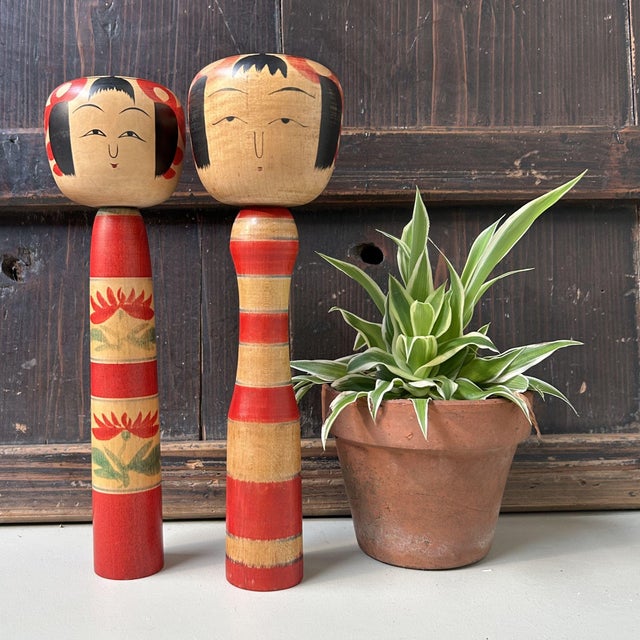 Dento Kokeshi, Yajirō-Kei, Japan, 1960s-1970s, Set of 2 For Sale - Image 4 of 9