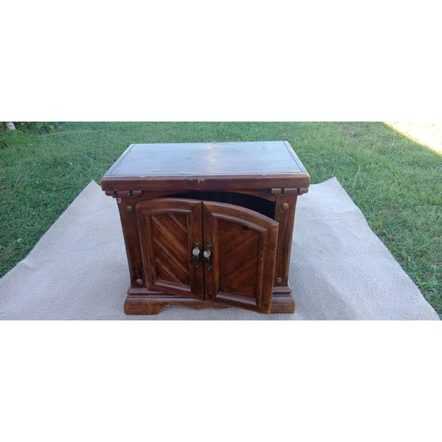 Brass 1930s Vintage Italian Mediterranean Style Flip-Top Server Buffet Collection For Sale - Image 8 of 12