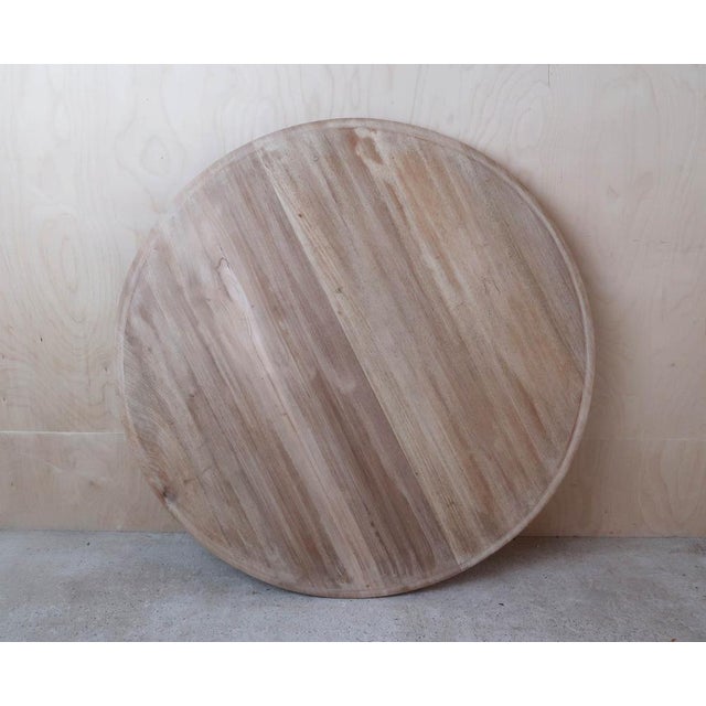 Wood Small Antique Palladian Style Round Bleached Table, England, 1835 For Sale - Image 7 of 10