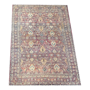 A Stunning 19th Century Allover 10' X 13' Persian Lavar Kirman Rug