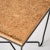 Black Aronde Black Lacquered Steel Side Table With Burnt or Natural Cork Top For Sale - Image 8 of 10