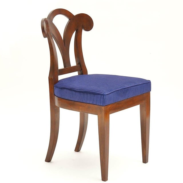 Biedermeier Dining Chairs in Walnut by Silvio Piattelli, Set of 8 For Sale - Image 17 of 18