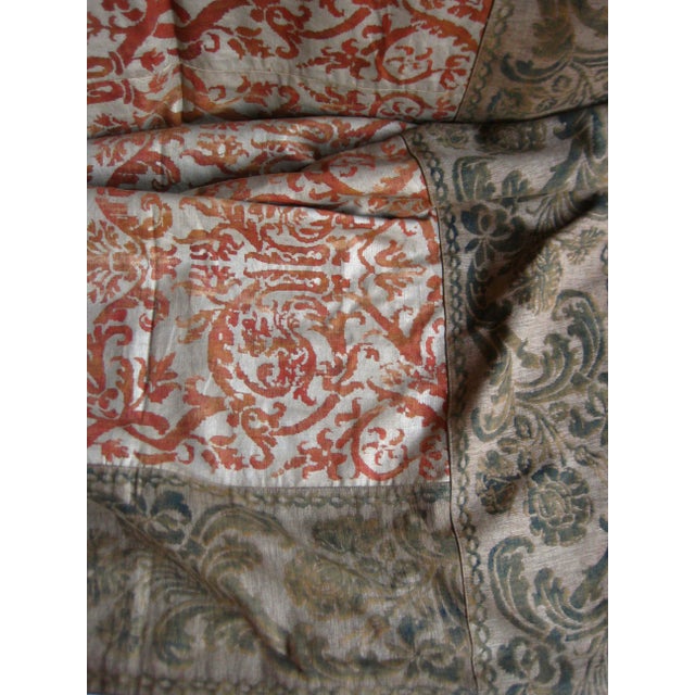 Textile Large Antique Fortuny Farnese Tapestry or Tablecloth For Sale - Image 7 of 13