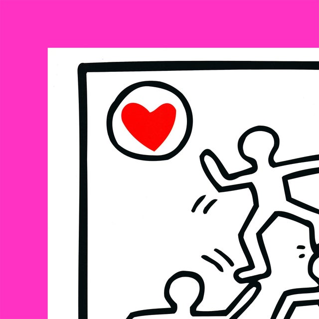 1990s 1990s After Keith Haring - Untitled (One Man Show / Community) Vintage Fine Art Print Offset Lithography Poster 90s For Sale - Image 5 of 8