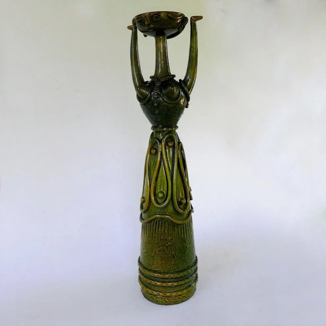 Mid-Century Italian Ceramic Vase from Ciro e Michele Esposito, 1968 For Sale - Image 3 of 8