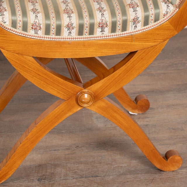 20th Century Neoclassical Style Pair of Danish Stools For Sale - Image 13 of 15