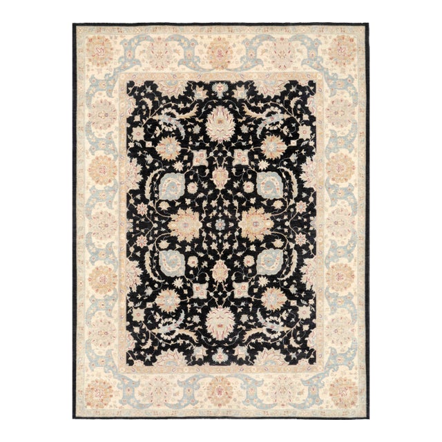 Pasargad Home Modern Wool Area Rug- 8' 1" X 9' 7" For Sale