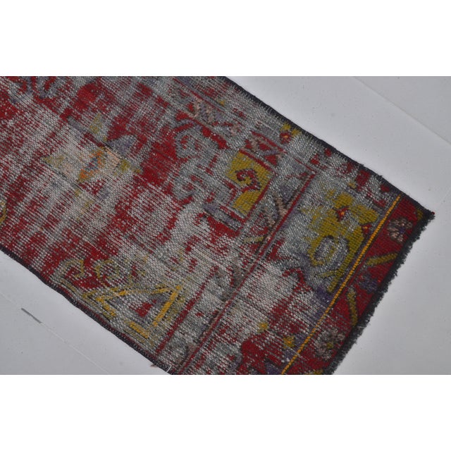 Small Vintage Handknotted Rug For Sale - Image 4 of 5