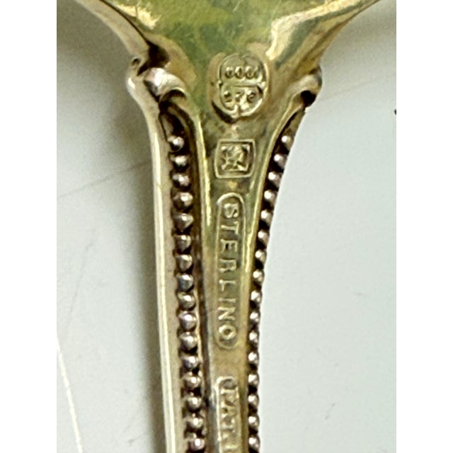 Gorgeous Solid Sterling Silver Antique Toast Fork Hallmarked 1895 No Monogram For Sale - Image 10 of 12