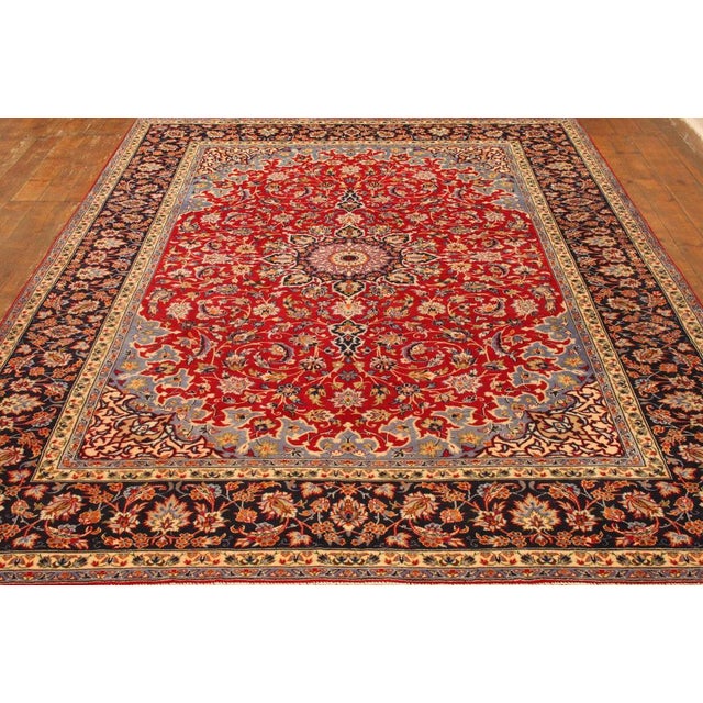 Middle Eastern Hand-Knotted Rug For Sale - Image 6 of 11