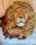 Textile Vintage Faux Lion Head Taxidermy Wall Decor For Sale - Image 7 of 10