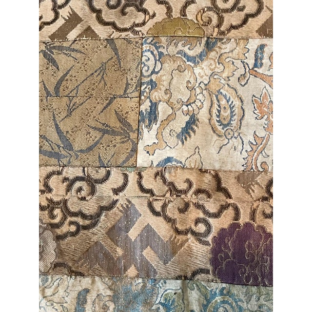 Late 18th Century Antique Brocade Kesa Monk's Patched Robe Edo Period For Sale - Image 5 of 17