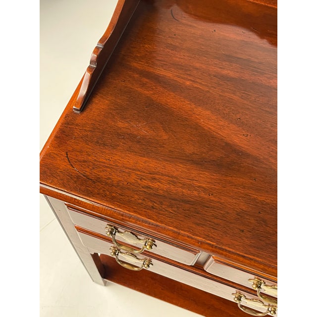 Vintage Hickory Chair Colonial Chippendale Style Mahogany Server For Sale - Image 18 of 18