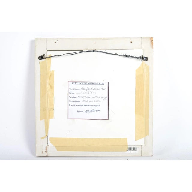 2010s Mary Larsson "Au Fond De La Mer" Mixed Media Collage, Framed For Sale - Image 5 of 6