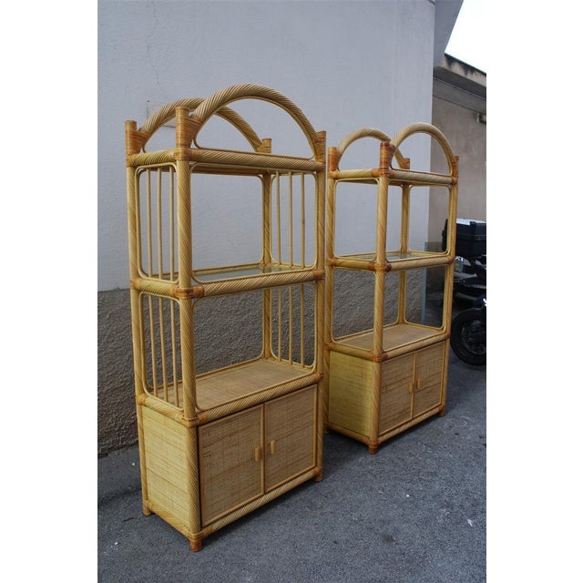Italian Display Bookcases from Vivai del Sud, 1970s, Set of 2 For Sale - Image 8 of 18