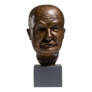 Early 20th Century Belgium Chocolate Bronze Sculpture For Sale