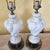 Pair of Vintage Italian Capodimonte Table Lamps – White & Gold 30" Ornate Ceramic Lighting For Sale - Image 9 of 18