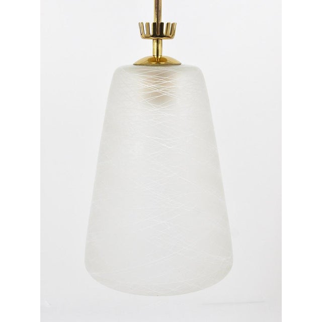 Mid-Century Brass Crown Pendant Lamp Lantern in the style of Gio Ponti, Italy, 1950s For Sale - Image 6 of 18