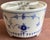 Traditional cobalt blue “Strohblume” (strawflower-blue fluted plain) floral motif; designed to hold a tea light candle...