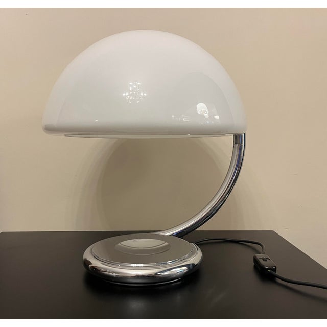 Model 599 Serpente Desk Lamp by Elio Martinelli for Martinelli Luce, 1960s, Early Edition For Sale - Image 3 of 8