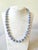 Contemporary Blue Lace Agate Sterling Silver Milor Necklace 12mm Italy For Sale - Image 3 of 3