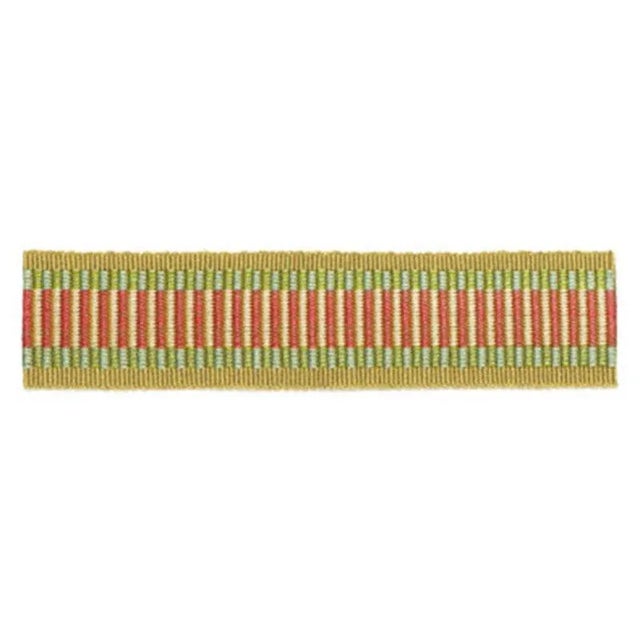 Contemporary Sample - Schumacher Litchfield Braid in Bloom For Sale - Image 3 of 3