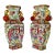 Pair Chinese Export Rose Medallion Porcelain Vases For Sale