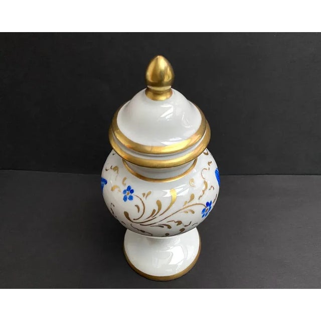 1960s Vintage Porcelain Vase Miniature with Lid, France, 1960s For Sale - Image 5 of 8