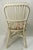 White Wicker Accent Chairs With Floral Cushions a Pair For Sale - Image 4 of 9