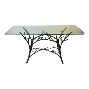 1970s Tree Branches With Bird Console in the Manner of Giacometti