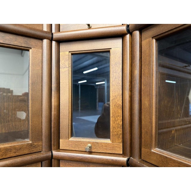 English Corner Bookcase in Burl Wood For Sale - Image 14 of 18