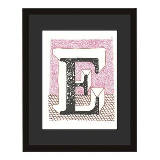 1991 'E' From 'Hockney's Alphabet' by David Hockney For Sale