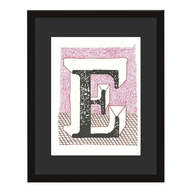 1991 'E' From 'Hockney's Alphabet' by David Hockney For Sale